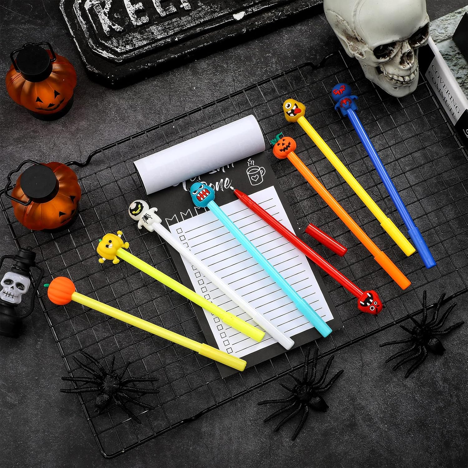 Censen 48 Pcs Halloween Roller Ball Pens 05mm