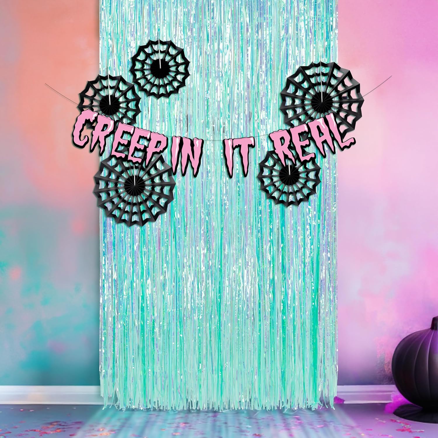 Cheerland Halloween Party Decor Backdrop Set