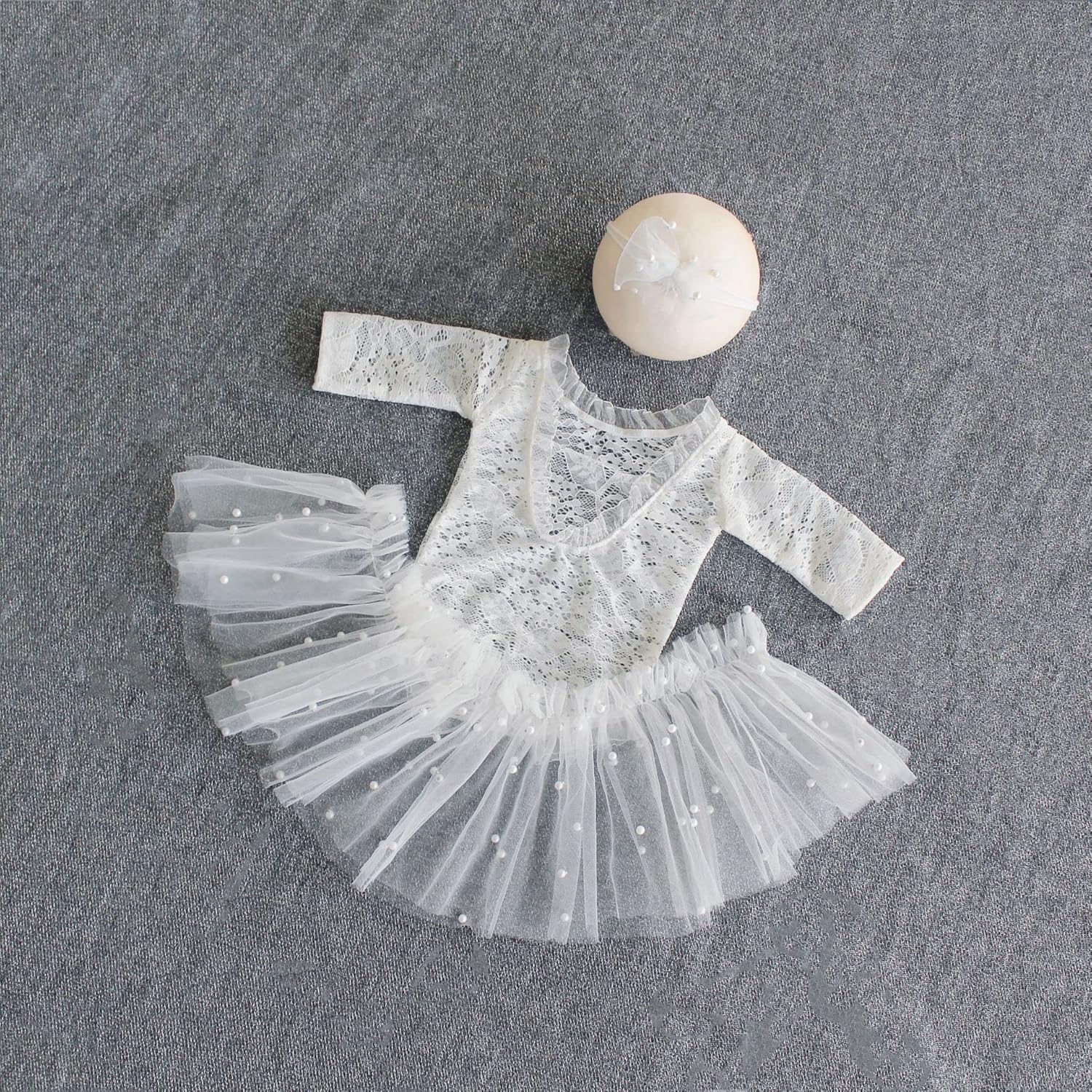 Zeroest Newborn Girl Photography Outfit 3 PCS Set
