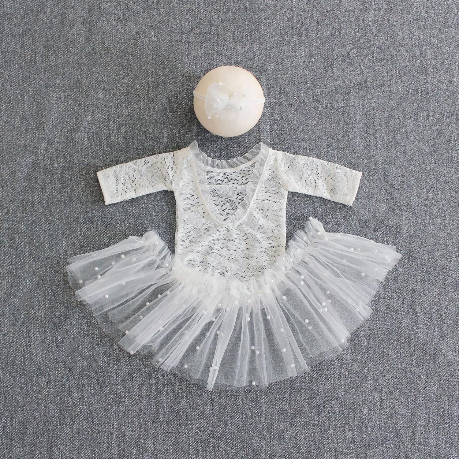 Zeroest Newborn Girl Photography Outfit 3 PCS Set