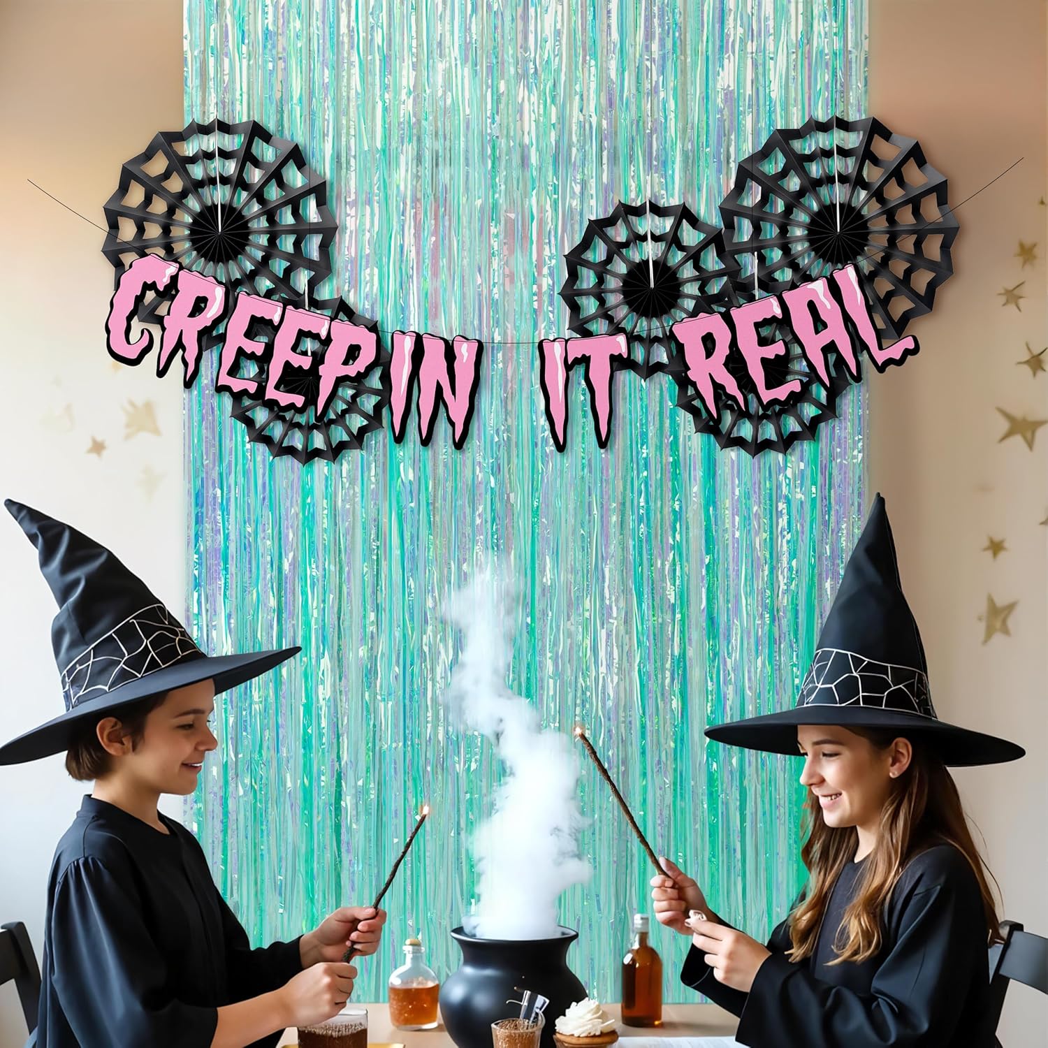 Cheerland Halloween Party Decor Backdrop Set