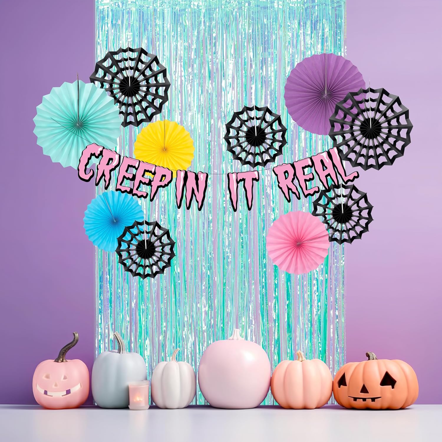 Cheerland Halloween Party Decor Backdrop Set
