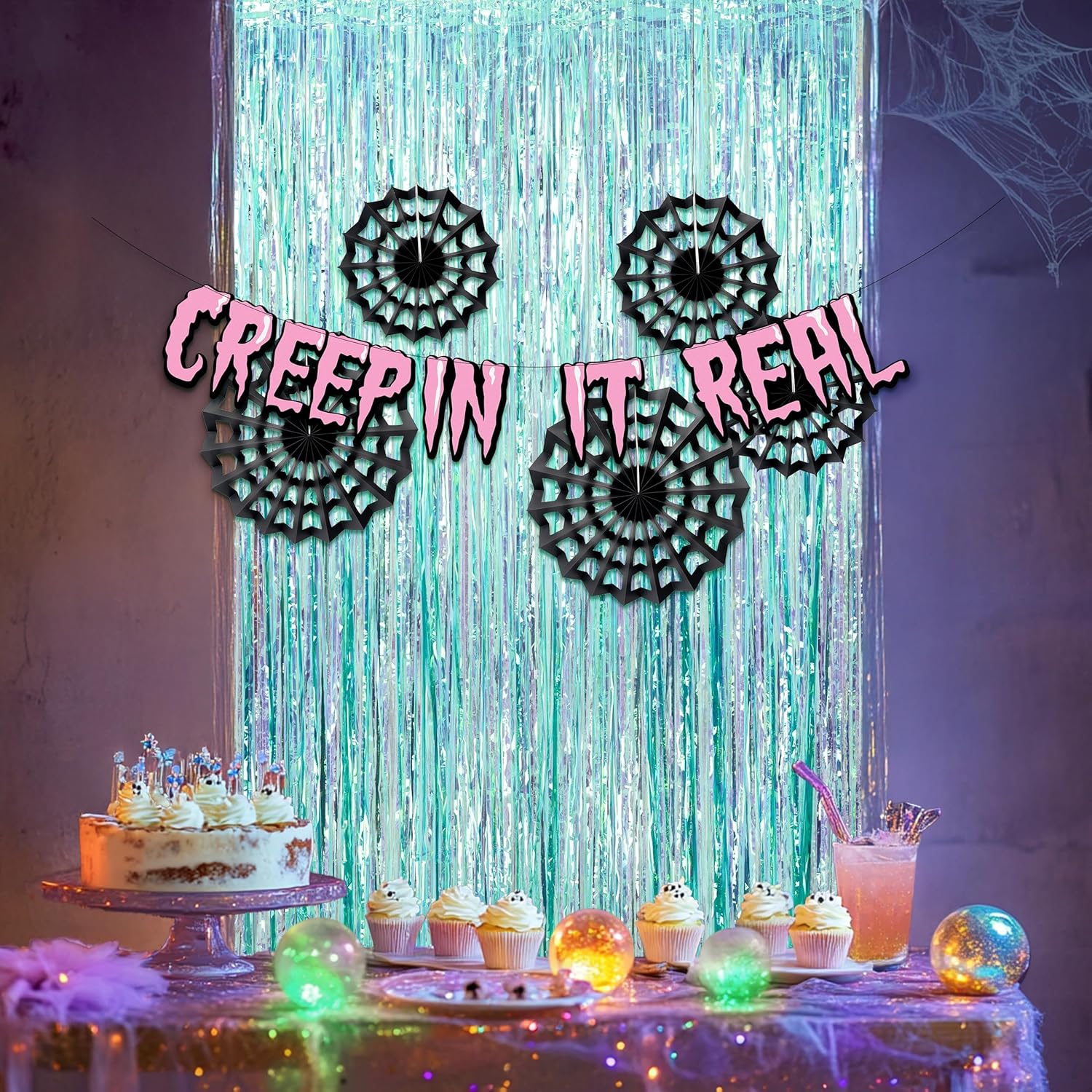 Cheerland Halloween Party Decor Backdrop Set
